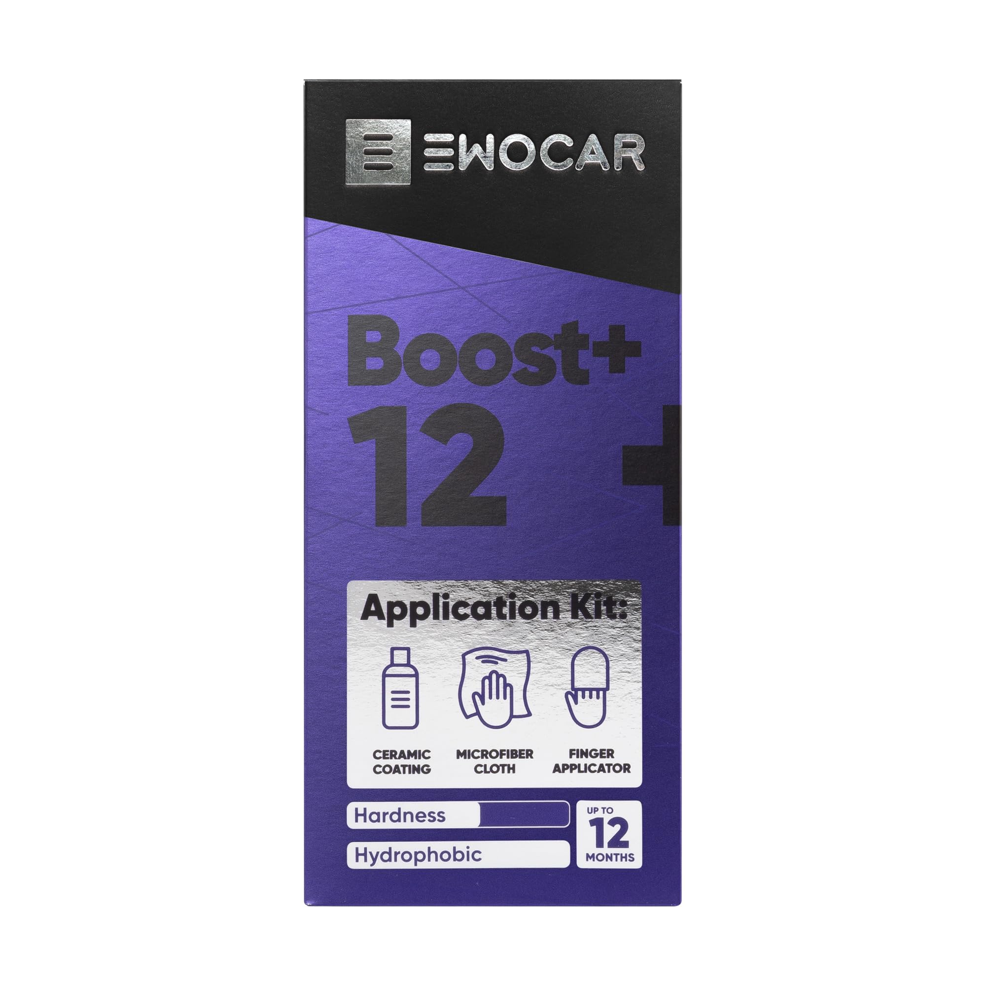 Boost+ Set Keramik-Sprühbeschichtung – Lackversiegelung für Auto, Motorrad & mehr, kratzfest, wasserabweisend, langanhaltender Glanz bis zu 12 Monate, einfache Anwendung