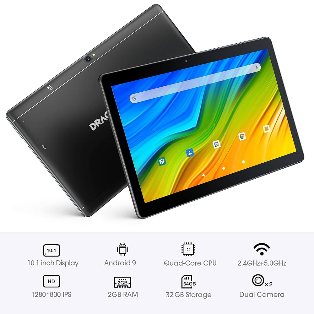 Dragon Touch Notepad K10 Tablet, Android, 25,7 cm , 32 GB