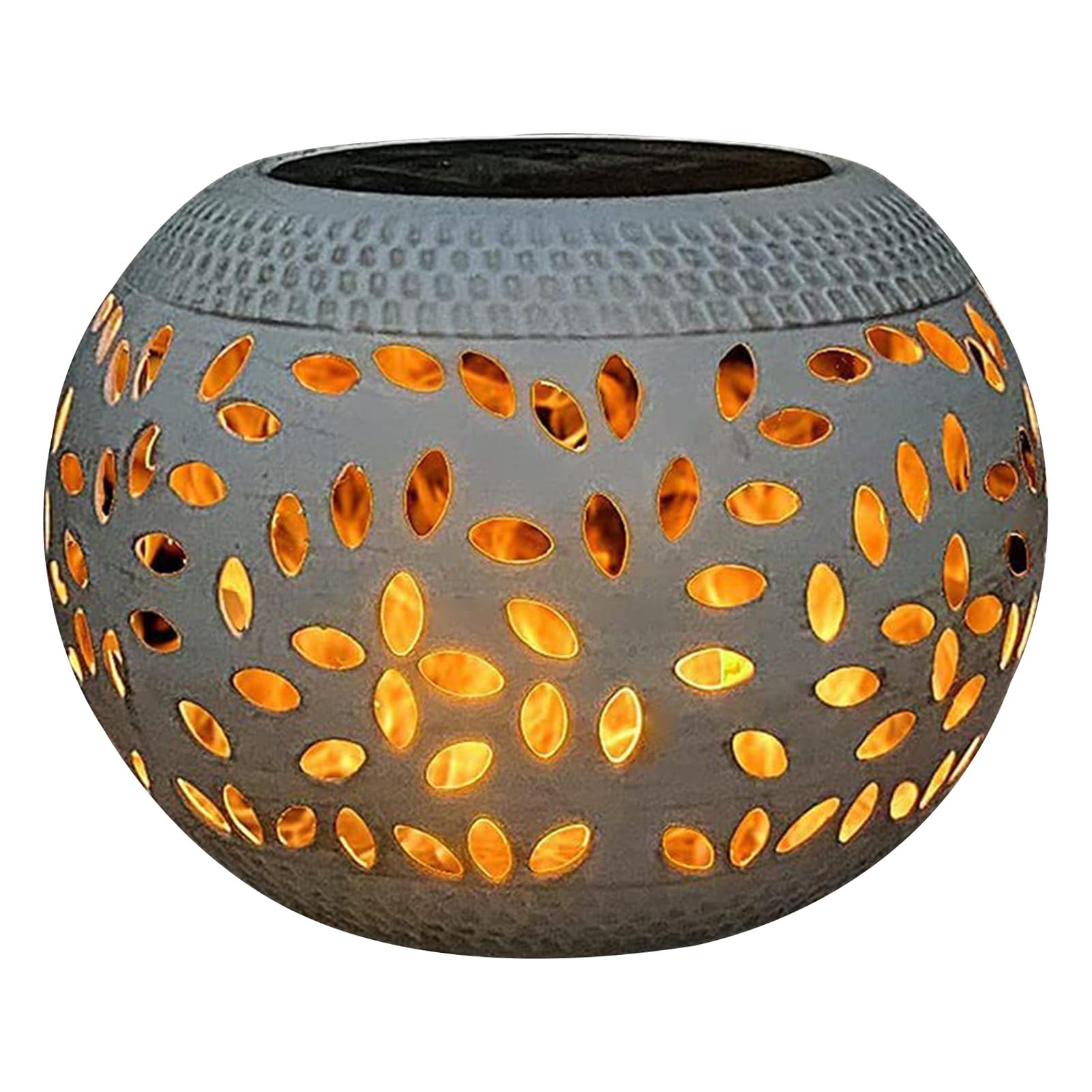 Solar Table Light for Outdoor Garden, Waterproof Solar Powered LED Light Hollow Design Vintage Lantern for Garden and Pathway Yard