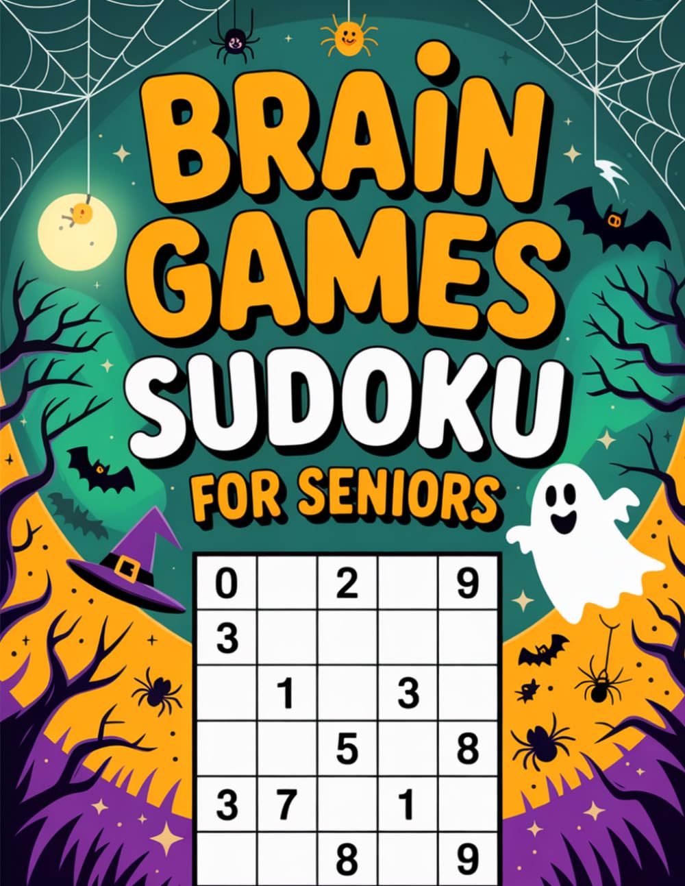 Brain Games: Sudoku for Seniors: Bright Activity Companion for Ages 55 Plus
