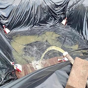 Image ZARBAILRE Pond Liner Heavy Duty, Membrane for Fish Ponds Waterproof and Foldable HDPE, Pond Skins Moisture-Proof for Backyard Fish Pools Reservoir River Slope Fountains (A 42.5ftx42.5ft/13x13m) Image ZARBAILRE Pond Liner Heavy Duty, Membrane for Fish Ponds Waterproof and Foldable HDPE, Pond Skins Moisture-Proof for Backyard Fish Pools Reservoir River Slope Fountains (A 42.5ftx42.5ft/13x13m)