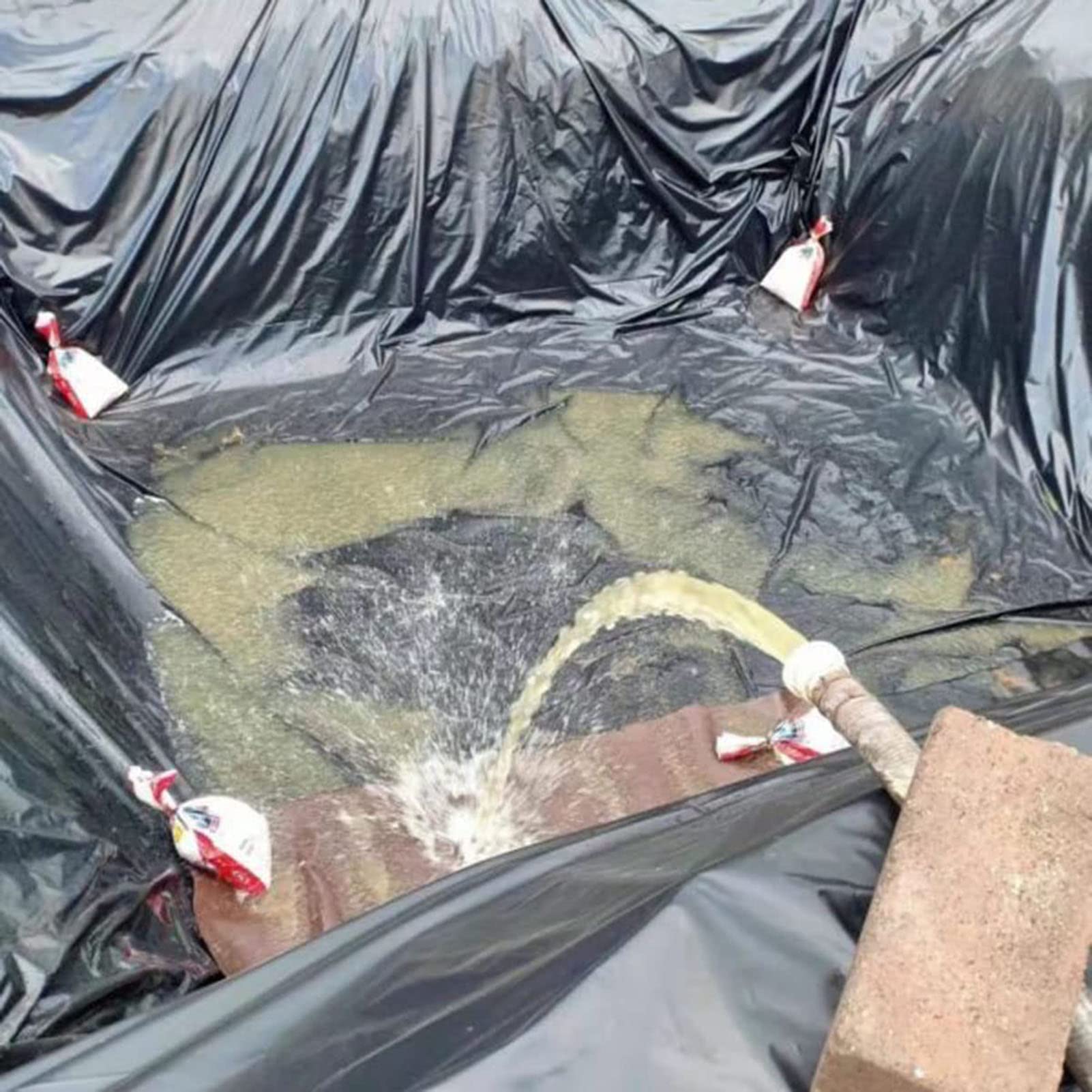 Bâche pour bassin de jardin membrane étanche PEHD pour piscines et fontaines