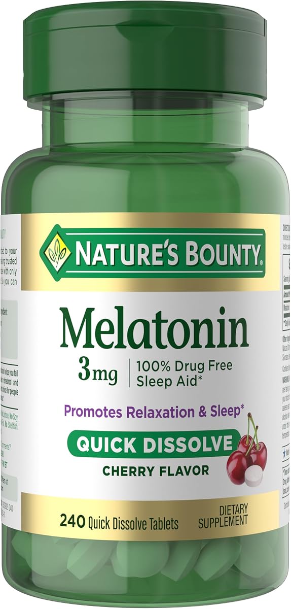 Melatonin 3mg Quick Dissolve, 240 Count