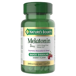 Nature's Bounty Melatonina 3 mg — 240 cápsulas de rápida absorção
