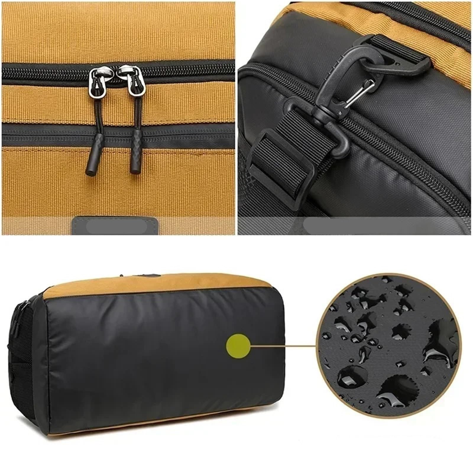 Sacca Scarpe Palestra Borsa sportiva da uomo Borsa da viaggio di grande capacità con scomparto for scarpe Borsa da palestra con tasca asciutta e bagnata Zaino da palestra for sport di danza Sacca Per
