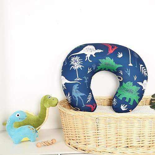 Miniatura 6 de Hooyax Juego de 2 fundas de almohada de lactancia, ultra suaves y elásticas, adorable funda para almohada de alimentación infantil, ajuste perfecto