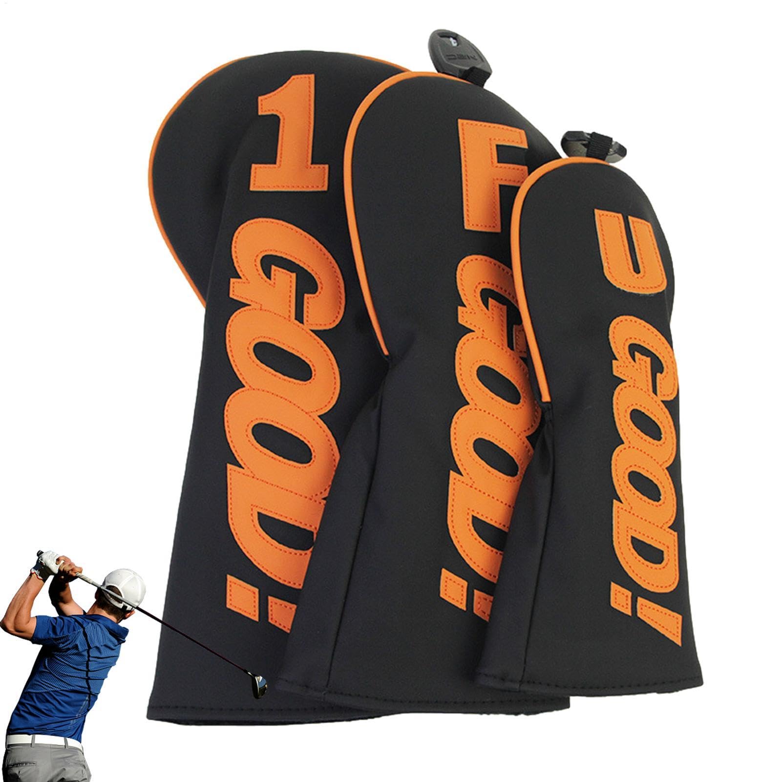 Golfschläger-Kopfbedeckungen, Golfschläger-Putter-Abdeckung – PU-Leder-Pu wasserdicht aus PU-Leder für Golf Club | Tragbares Sportzubehör für Herren