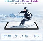 Tablette 10 Inch, Android 16 Comprimé avec Gemini AI,12GB RAM + 128GB ROM + 2TB Élargissable, 120Hz HD Affichage, 6000mAh avec charge rapide, 5G WiFi, GPS, 2-Year Garantie du fabricant