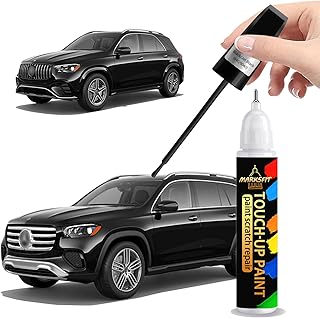 Black/Jet Black (040/9040) Touch Up Paint For Mercedes Benz Exact Match-Chips and Nicks 2 in 1 Car Paint Pen Scratch Rapair for Mercedes Benz A/C/E/G/M/GL/GLA/GLB/GLC/CLS/SL/SLC