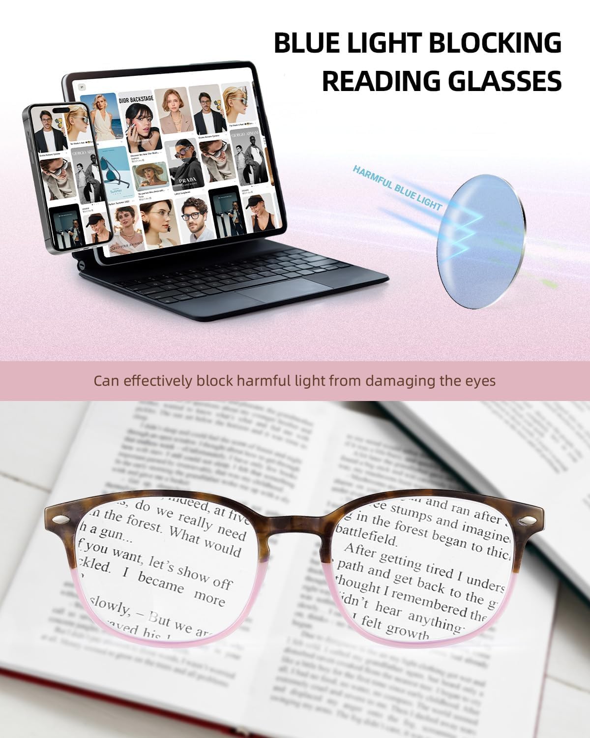 JM Gafas de Presbicia y Lectura. Cómodas y Duraderas con un Diseño Único. Para Mujer. [Pack 4 Unidades] - 3