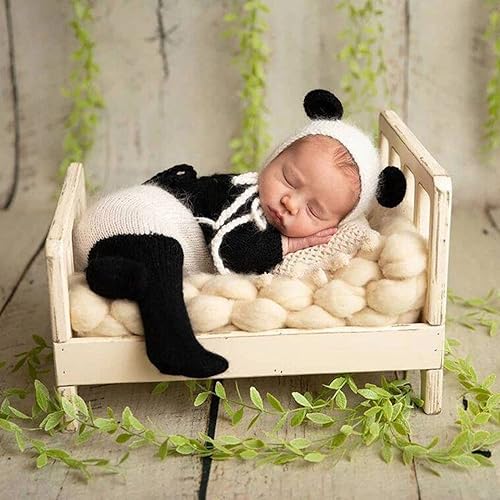 Miniatura 4 de Conjunto de mono de punto de ganchillo para bebé recién nacido