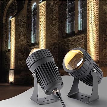 10W Led Spot Lights Wall Washer - Spotlight RGB Narrow Beam Spotlight, Outdoor Wall Lamp Landscape Lighting, IP67Outdoor Waterproof Long-Range Spotlight, For Garden Courtyard LightingRed,10Wac12V