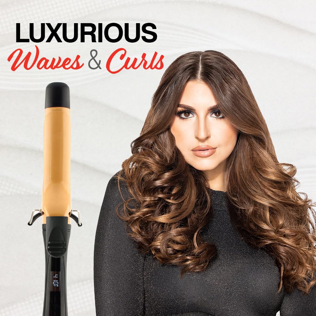 CHI Tourmaline Ceramic Curling Iron, Creates Luxurious Waves & Curls, Reduces Frizz & Static & Adds Exceptional Shine, Cruelty-Free, 1.5" Iron - Image 6