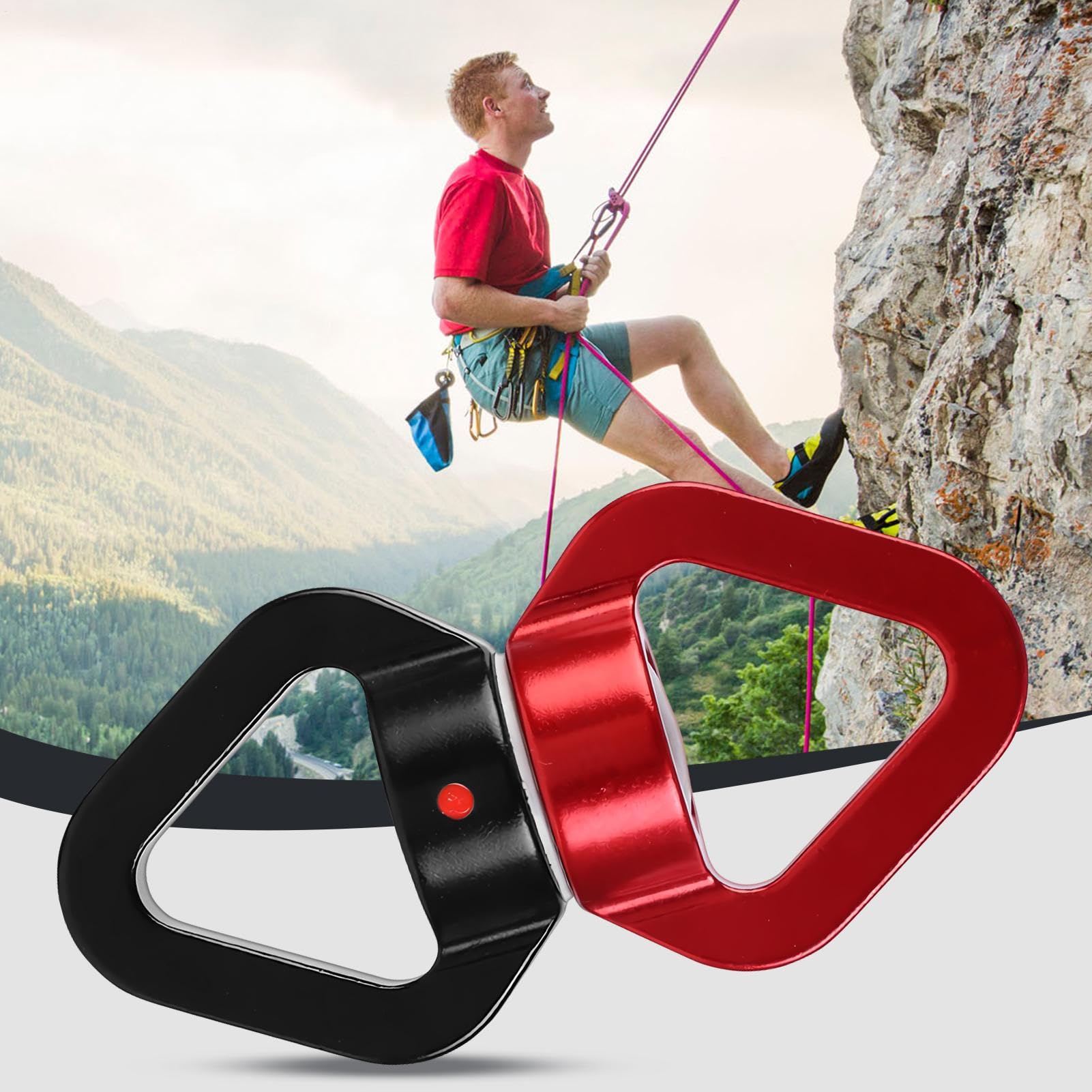 Kletterkarabiner | 30 kN Karabiner Haken - Für Rettung Wanderung Gürtel Boot Paracord Rucksack Schaukel Geräte Tasche Seil Outdoor
