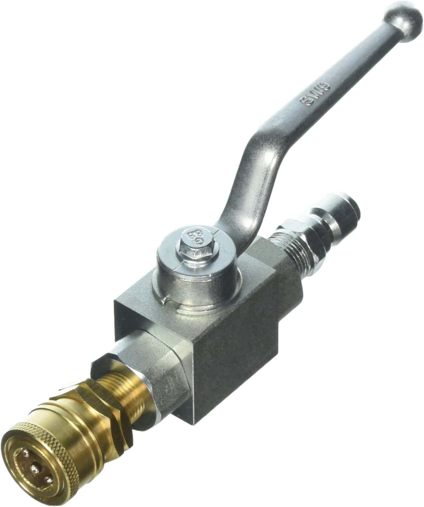 High Pressure Ball Valve Kit 3/8" Male Plug X 3/8" Female Quick Connect 7250 PSI for High Pressure Hoses (Packs)