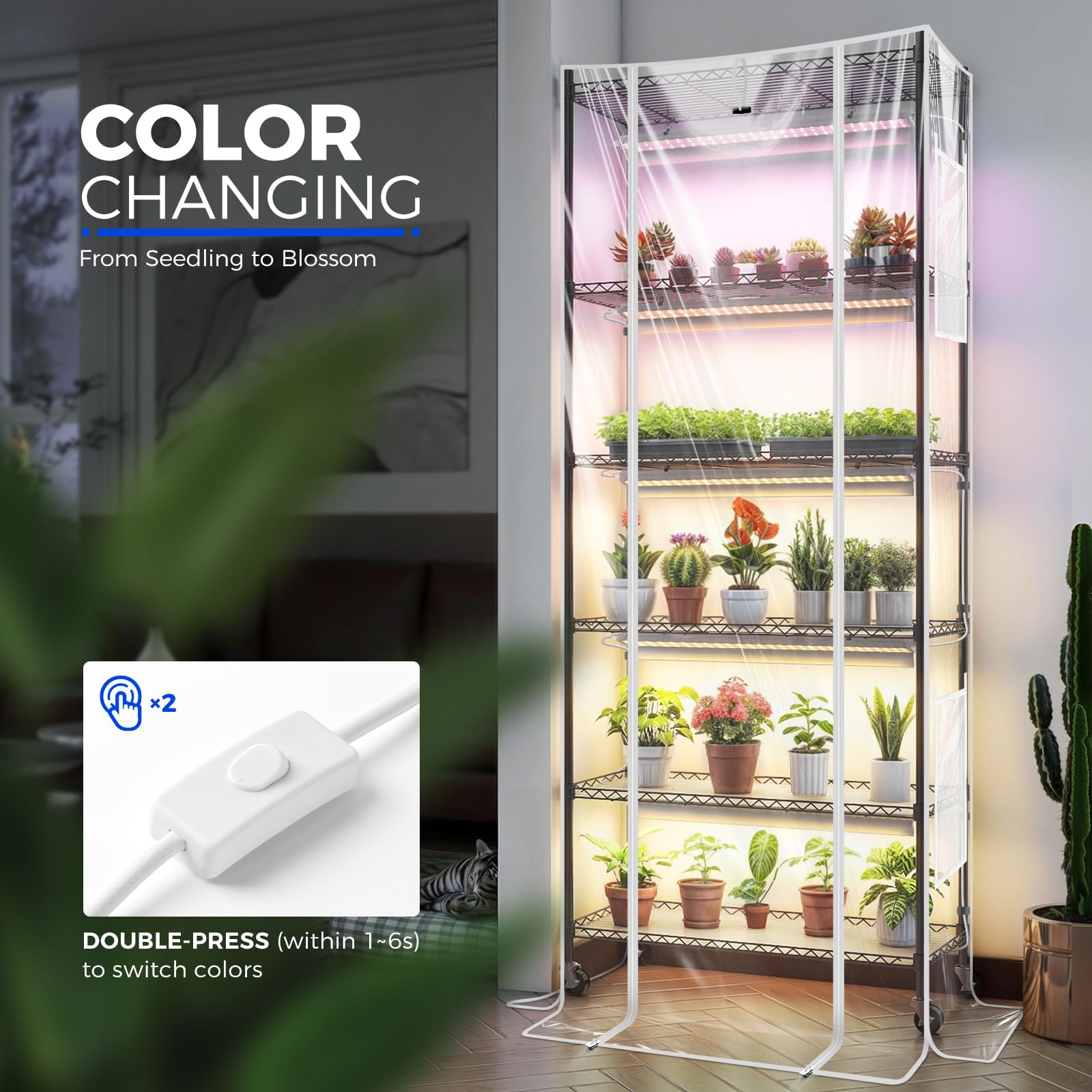 Amazon.com : Barrina CX2Z Greenhouse with Grow Light for Indoor