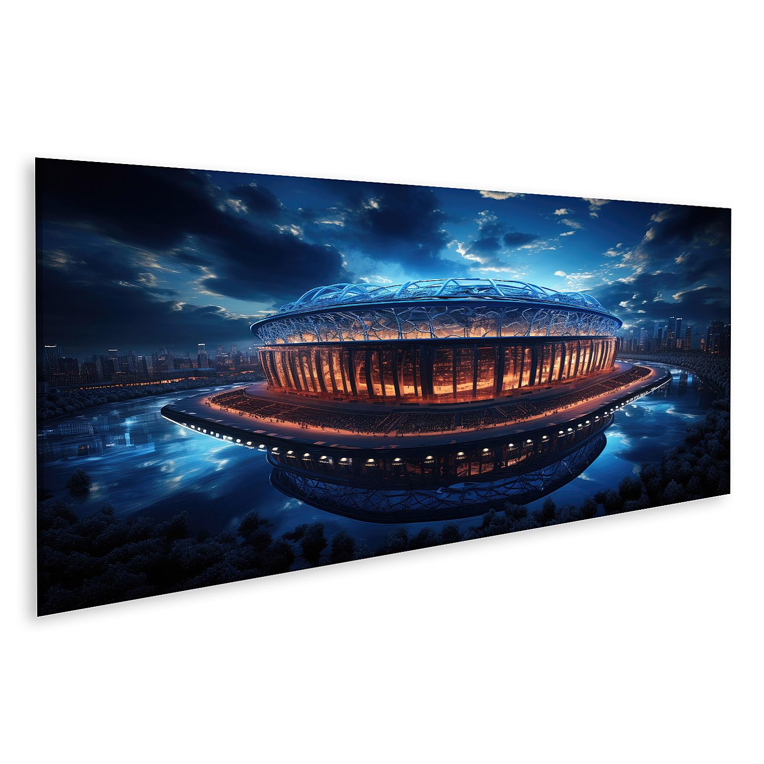 islandburner Stampa su tela calcio stadio fan gioco di campionato squadre giocare persone immagini murali poster