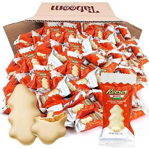 ReesesesPeanut Butter Trees White Chocolate  Paquete de 50 caramelos de chocolate  Caramelo perfecto para esta Navidad  Paquete de fiesta de