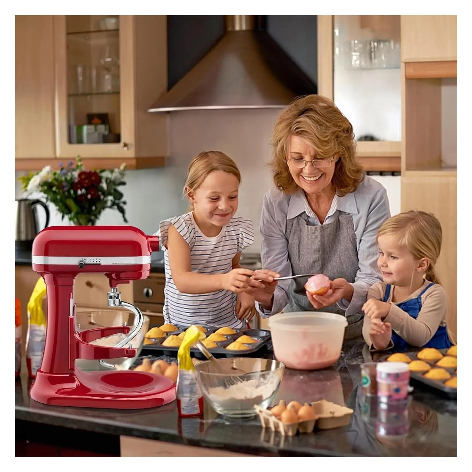 Kompatybilny z KitchenAid 7QT miska podnośnik stojak mikser spiralny hak do ciasta stal nierdzewna
