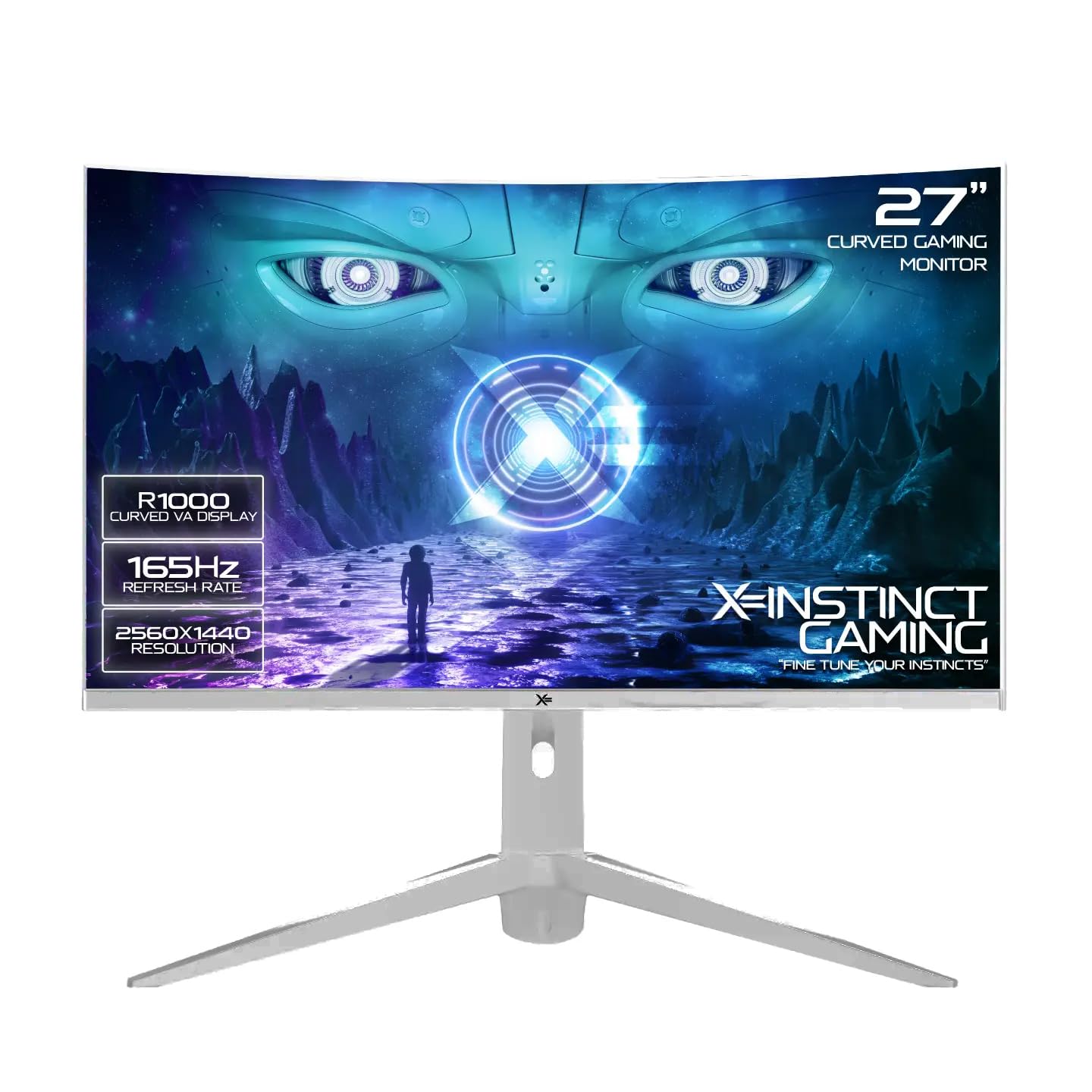 𝗫= 27 Inch Curved Gaming Monitor • 2K QHD 2560 x 1440p Monitor
