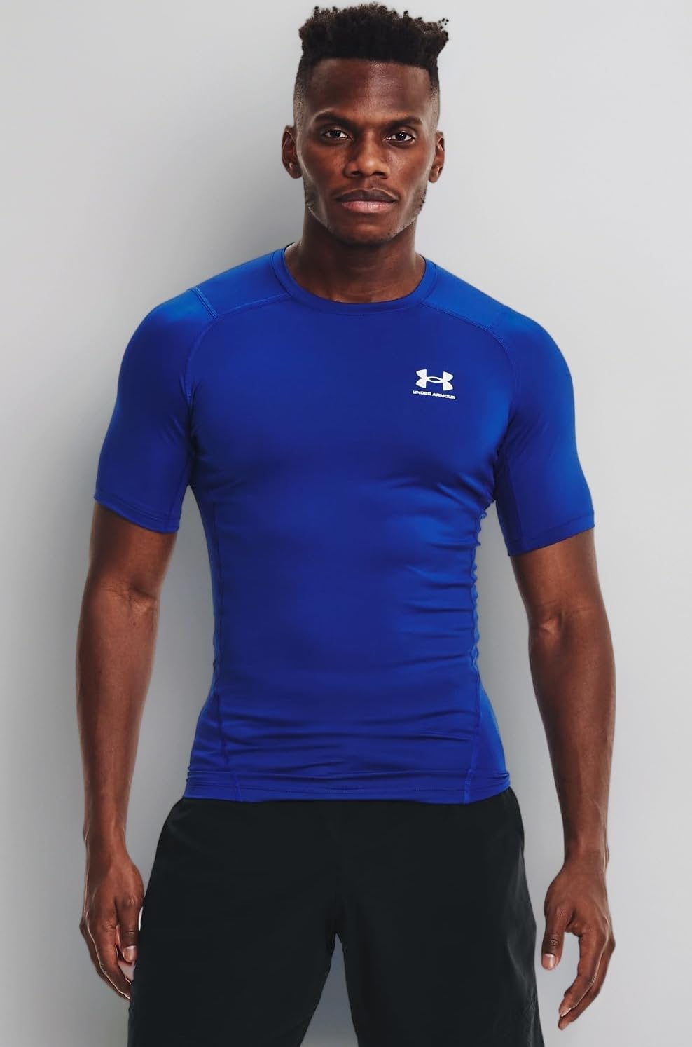 Men's UA HG Armour Comp SS Short Sleeve Functional Shirt Quick Dry T-Shirt with Compression Fit