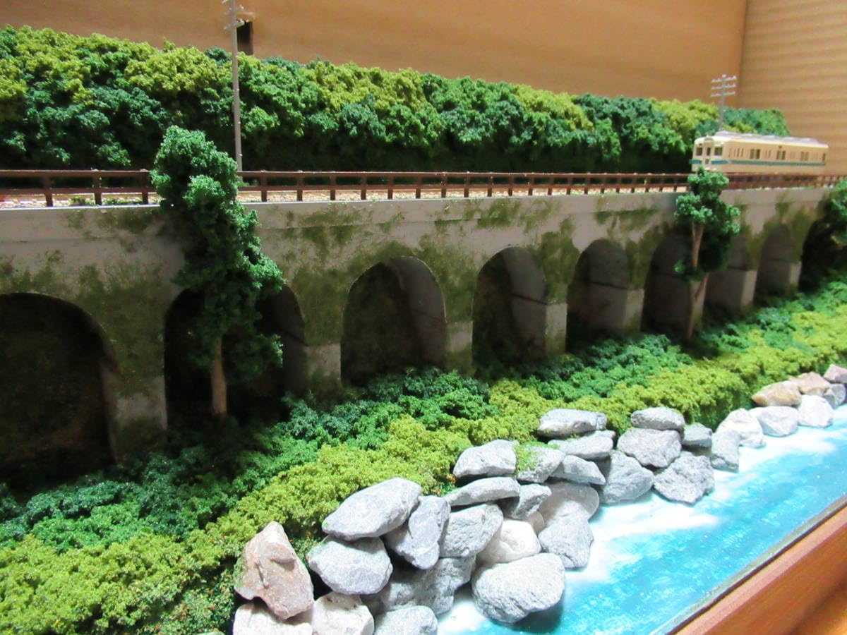 鉄道風景 タカラ2004 鉄道風景 鉄道ジオラマ食玩4種類クリアケースヒビ