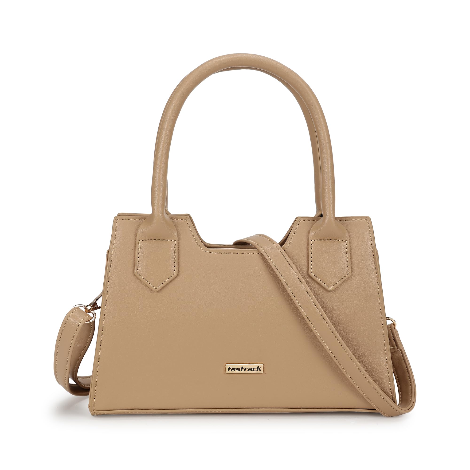 Solid Handheld Bag for Women, Girls and Ladies | with Detachable Sling Strap | Ladies Purse Handbag | Trendy Handbags for Women | Dual Carry Handbag-image-3