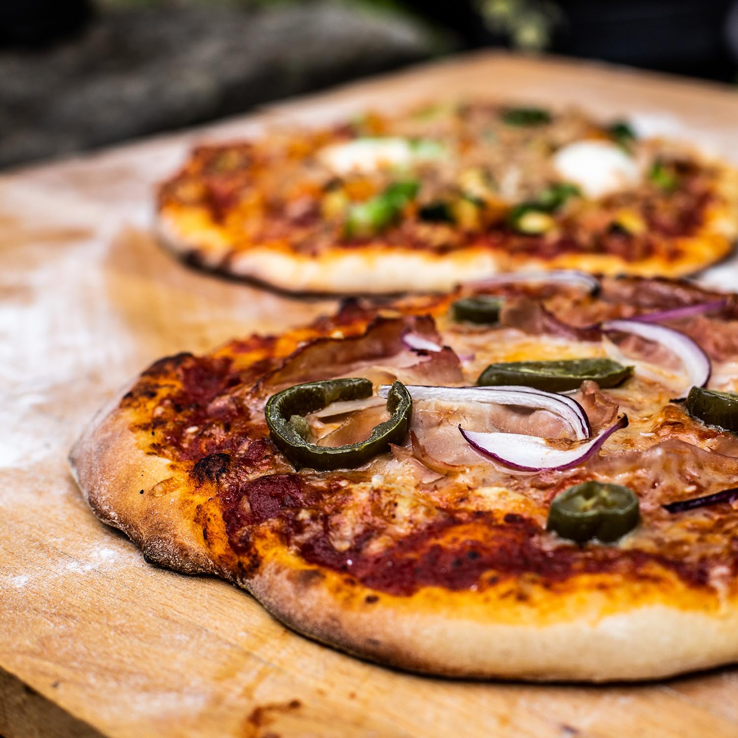 Pierre à pizza en cordiérite, 33 cm, carrée, non traitée, à pores ouverts, pour pizza, focaccia, tartes flambées, lahmacun au four, barbecue au charbon de bois, barbecue à gaz