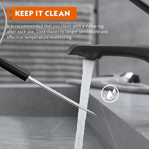 Miniatura 4 de Sonda de termómetro inteligente para Ninja FG550FG551 Smart XL 6 en 1 parrilla interior con freidora de aire, sonda de carne de repuesto para
