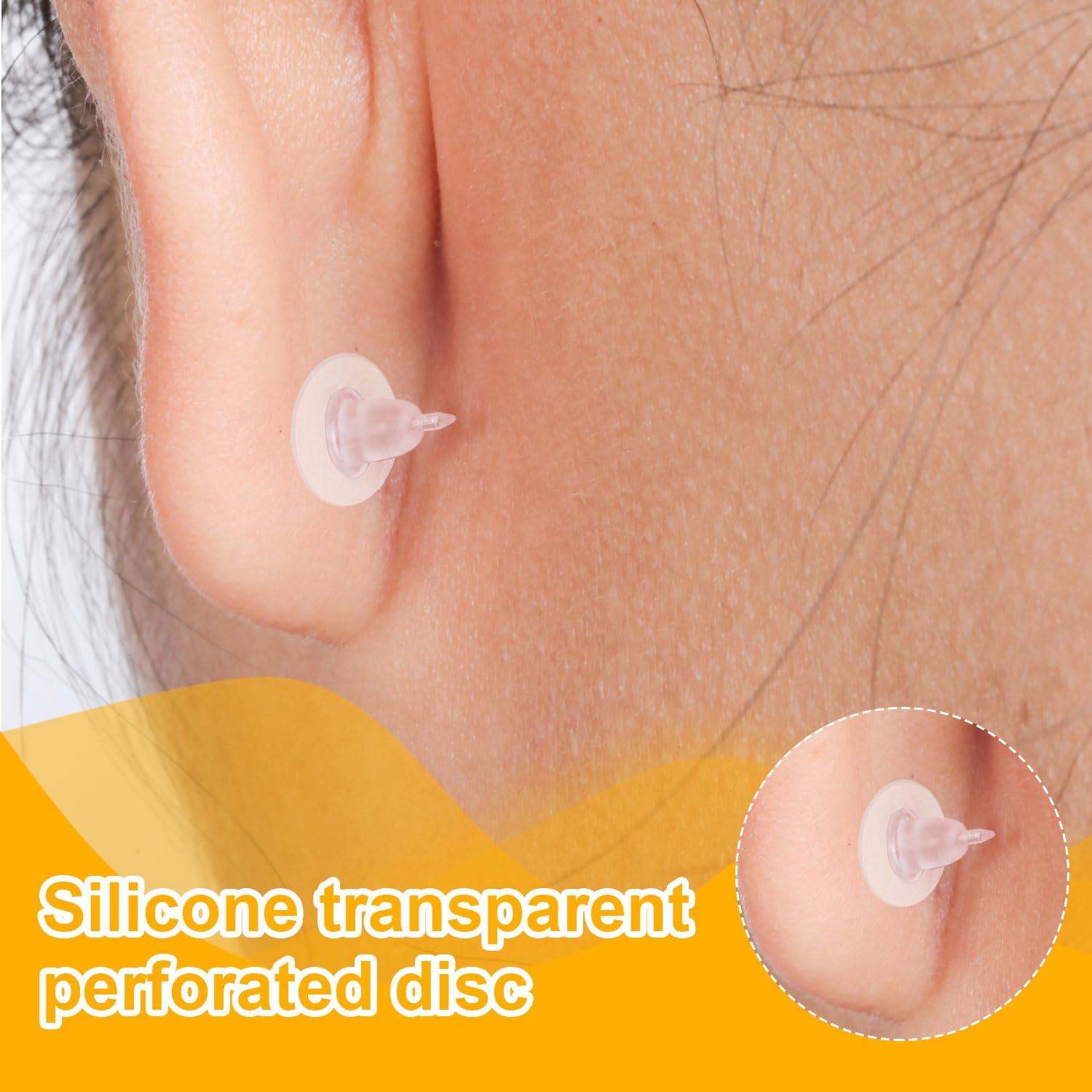 200 Pièces De Bouchons D'oreille En Silicone Transparent, Bouchons De