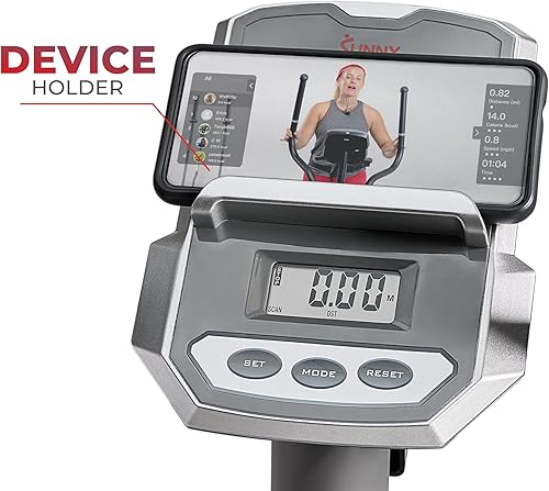 Vista 6 de Sunny Health & Fitness Ejercitador inteligente 2 en 1 vertical elíptico de cuerpo completo, máquina de entrenamiento cardiovascular