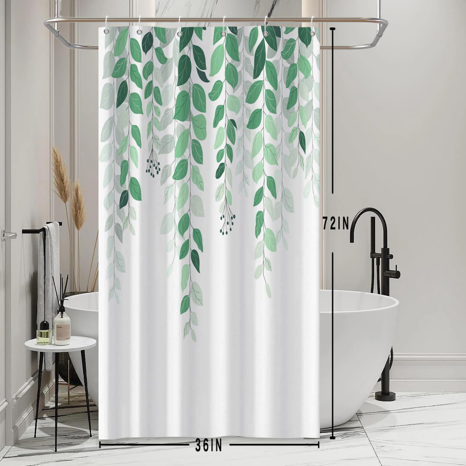 TopLLC Rideau De Douche Pour Salle De Bain Moderne Ferme Rideau De Douche Universel Pour Toutes Les Saisons En Bain Ensemble De Rideaux De Douche Pour