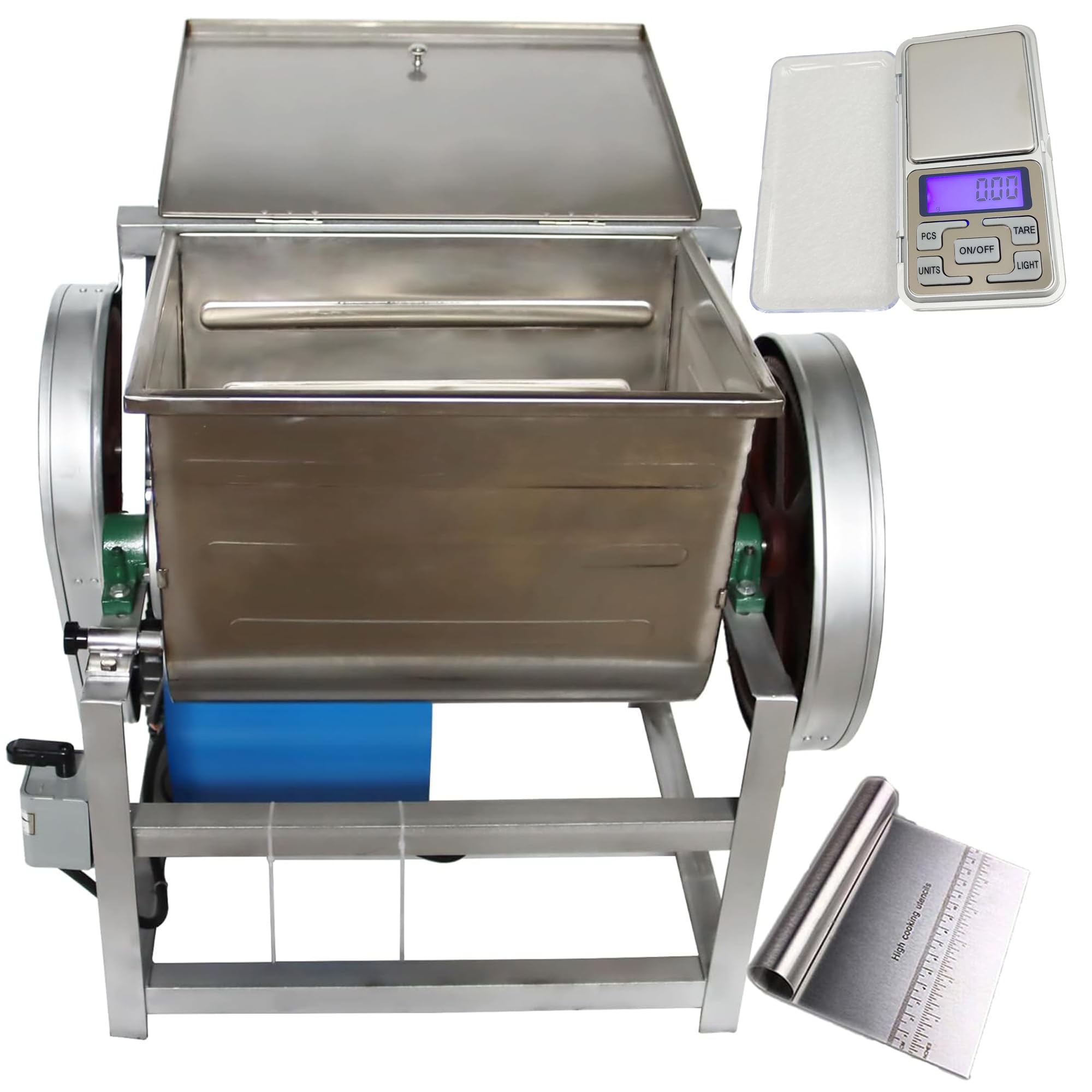 HQHAOTWU Dough Mixer Electric Food Mixer Commercial Dough Blender Machine Dough Mixing Machine With Kneading Capacity of 25kg(55 lbs) Flour Mixing Machine 110V with Dough Knife