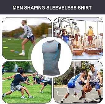 North Alpine Compression Vest, Compression Shirt Men, Version Sleeveless Vest, for Gym, Running