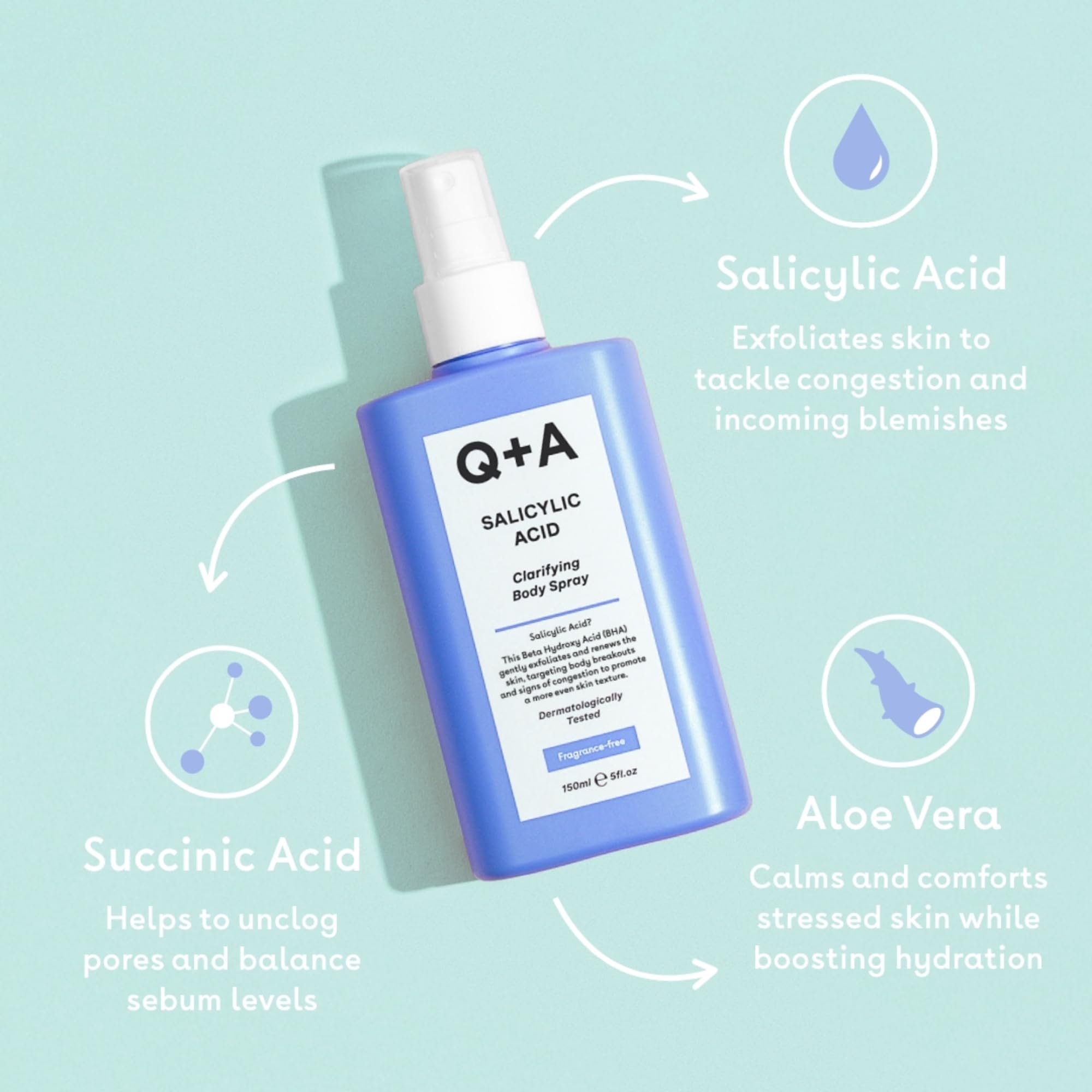 Q+A Salicylic Acid Body Spray