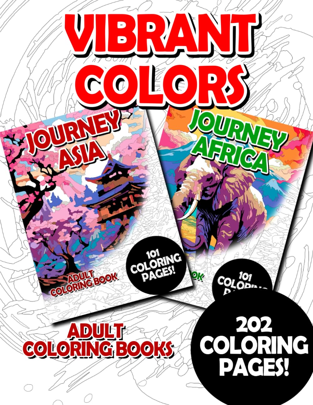 Vibrant Colors: Adult Coloring Book for Relaxing and Mindfulness (premium adult coloring bundles)