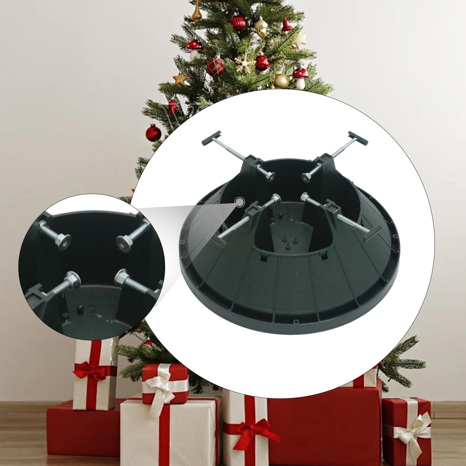 Générique Support de Sapin de Noël Base Trépied Support Arbre Sapin Pied Réservoir d'eau Structure Robuste en PP Adapté Aux Appartements Décoration Intérieure, M