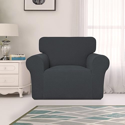 Vista 152 de Easy-Going Funda de sofá reclinable de jacquard elástico, suave de 4 piezas, con lazo elástico, protector de muebles lavable para niños, mascotas