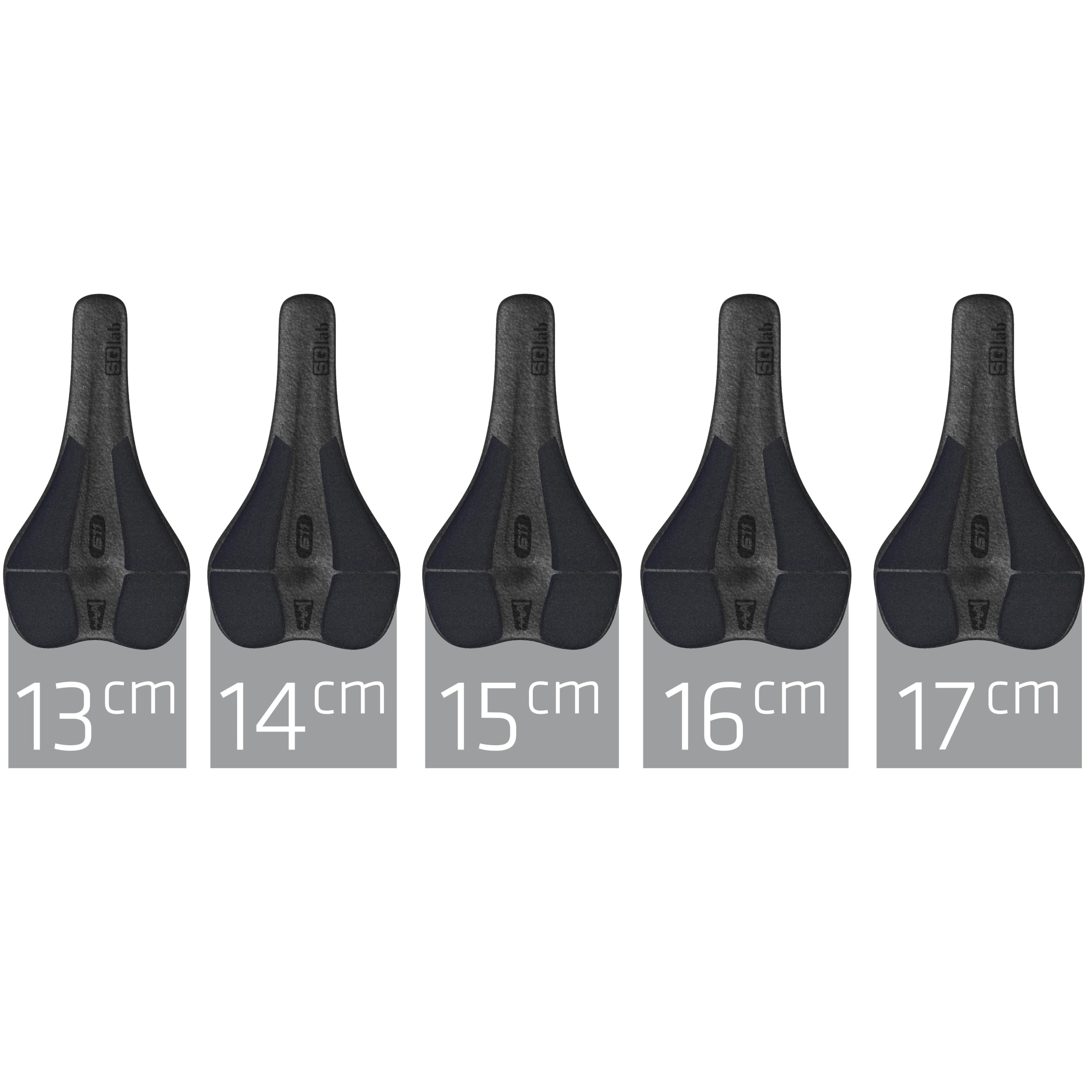 SQlab MTB Sattel ClipOn 611 Infinergy ERGOWAVE Active 2.1 | Mountainbike Fahrradsattel in schwarz, MTB Fahhrradsattel in der Größen 13 cm - 17 cm