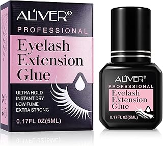 Super Strong Hold False Eyelash Glue, Eyelash Extension Glue, Lash Adhesive, Black Bond And Seal Lash Glue, Professional Glue Lash Glue Fast Drying Time 1-2s, Long-lsting Retention 7-9 Weeks - 5ML