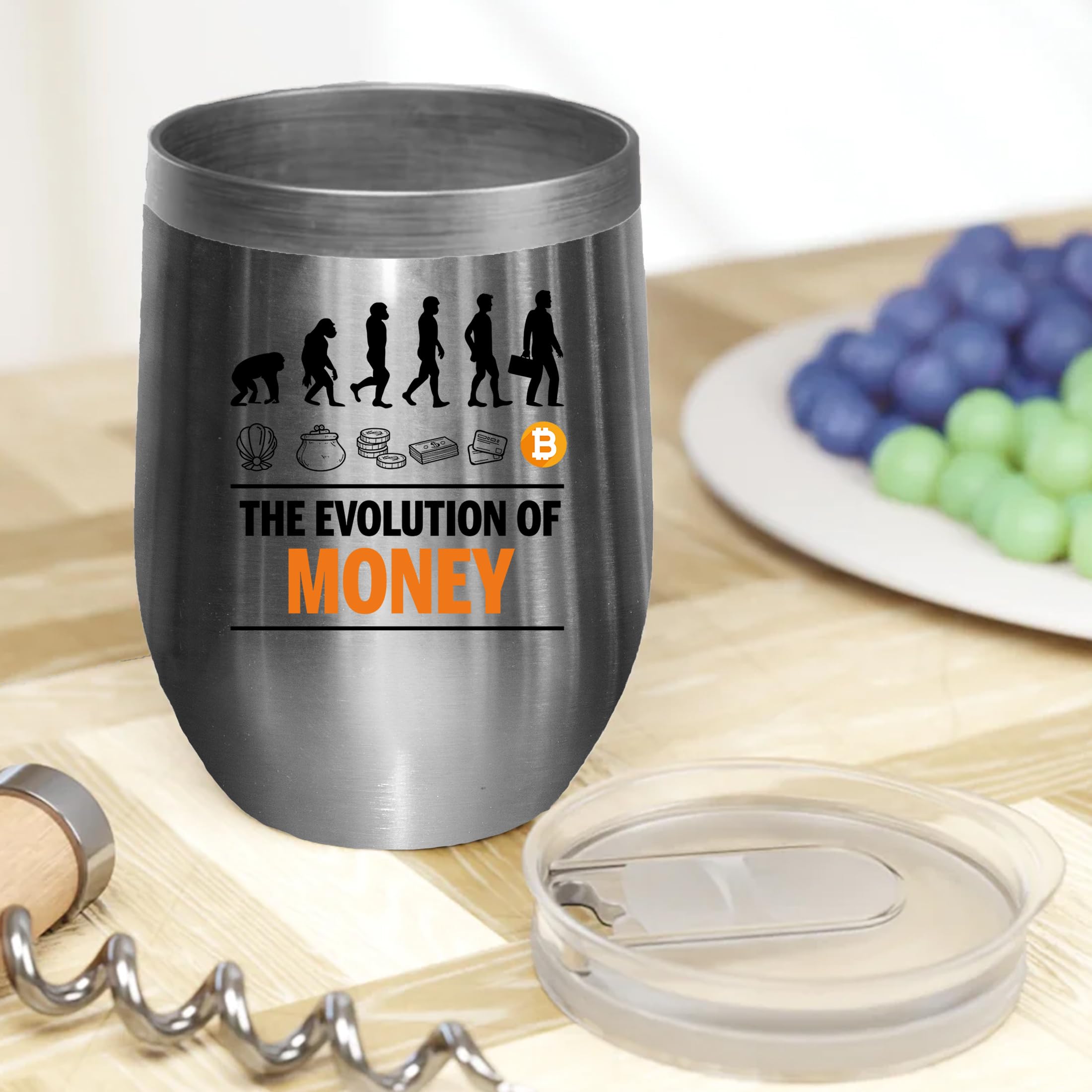 Amazon.com | Make Your Mark Design Funny The Evolution of Money Bitcoin  Cryptocurrency Meme Coffee & Tea Mug - 12oz Wine Tumbler Stainless Steel:  Tumblers & Water Glasses