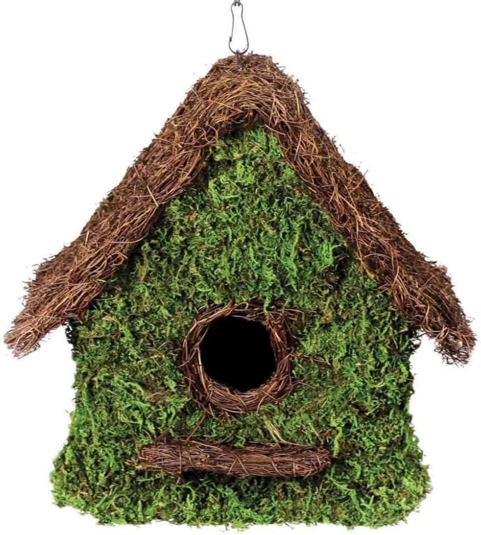 SuperMoss (56012) Maison Birdhouse with Chain, 11 by 12-Inch, Fresh Green