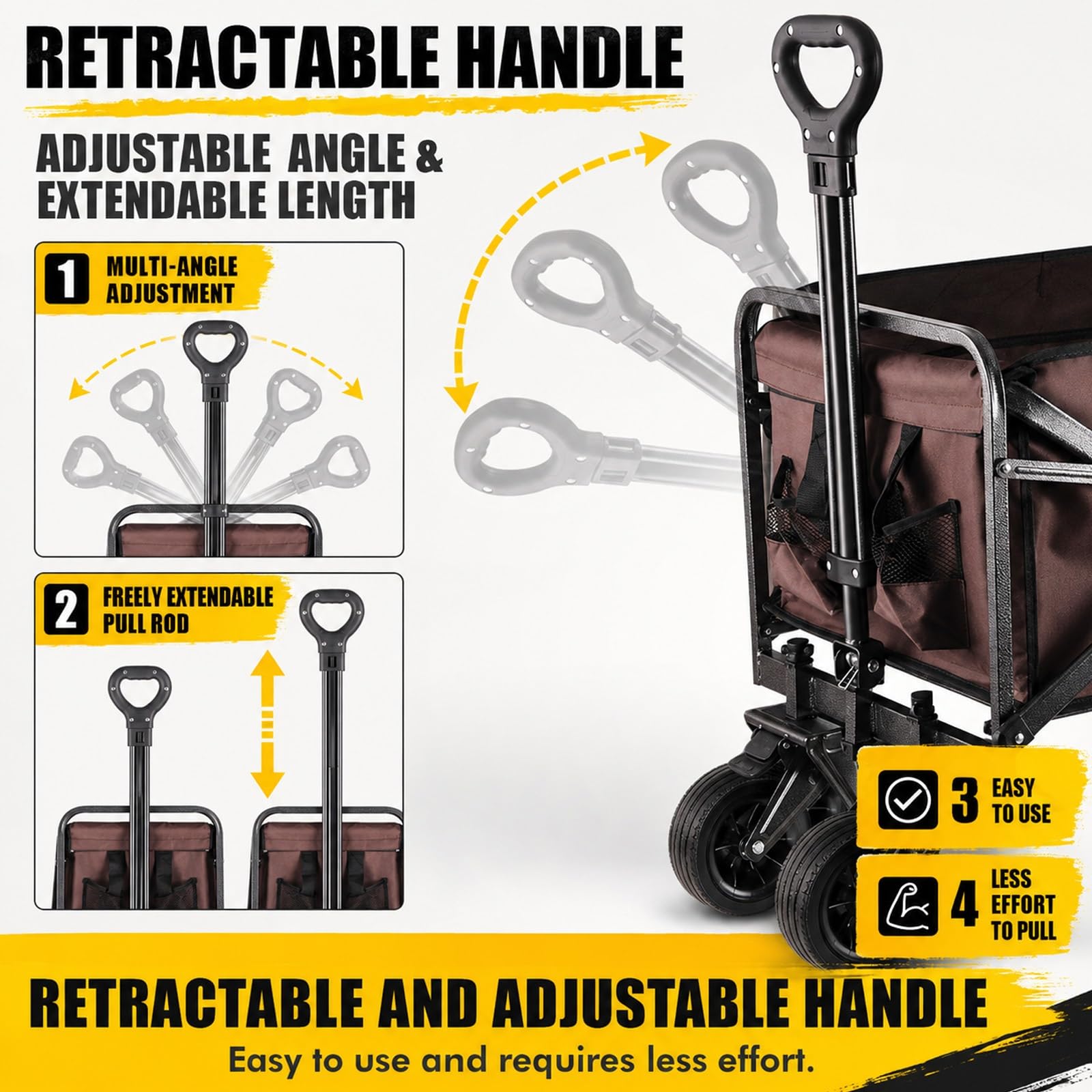 HARELA Genérico Puesto de Mercado con toldo, Móvil de Venta Ambulante de Comida, Carrito De Vendedor De Comida para Puestos Callejeros, Ferias De Artesanía(Black)
