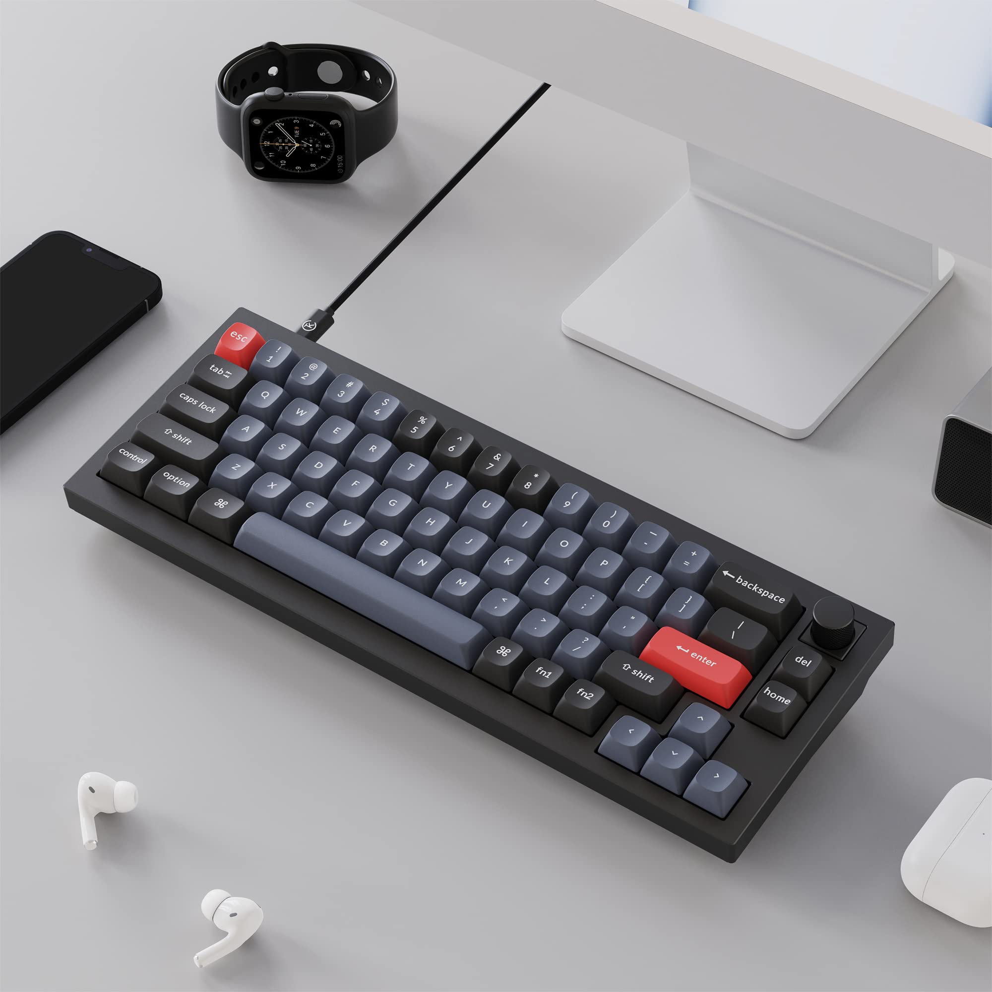 キーボード Keychron Q2 knob ver. Keychron Q2 QMK カスタム・メカニカルキーボード ノブ