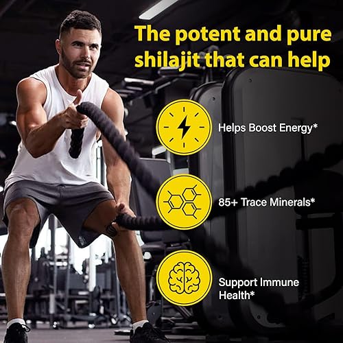 Miniatura 3 de Gomitas Shilajit para hombres y mujeres, gomitas de oro Shilajit del Himalaya puras ricas en Ashwagandha, Gokshura con más de 85 minerales, sabor
