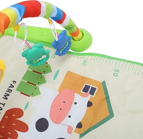 Miniatura 9 de Yosoo Alfombrillas de juego para bebé para piso, centro de actividades para bebés, gimnasio con música para recién nacidos, piano, gimnasio, tiempo