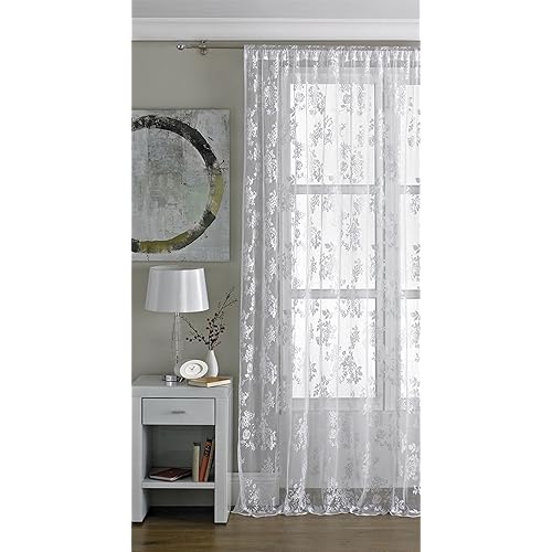 White Lace Curtains Amazon Co Uk