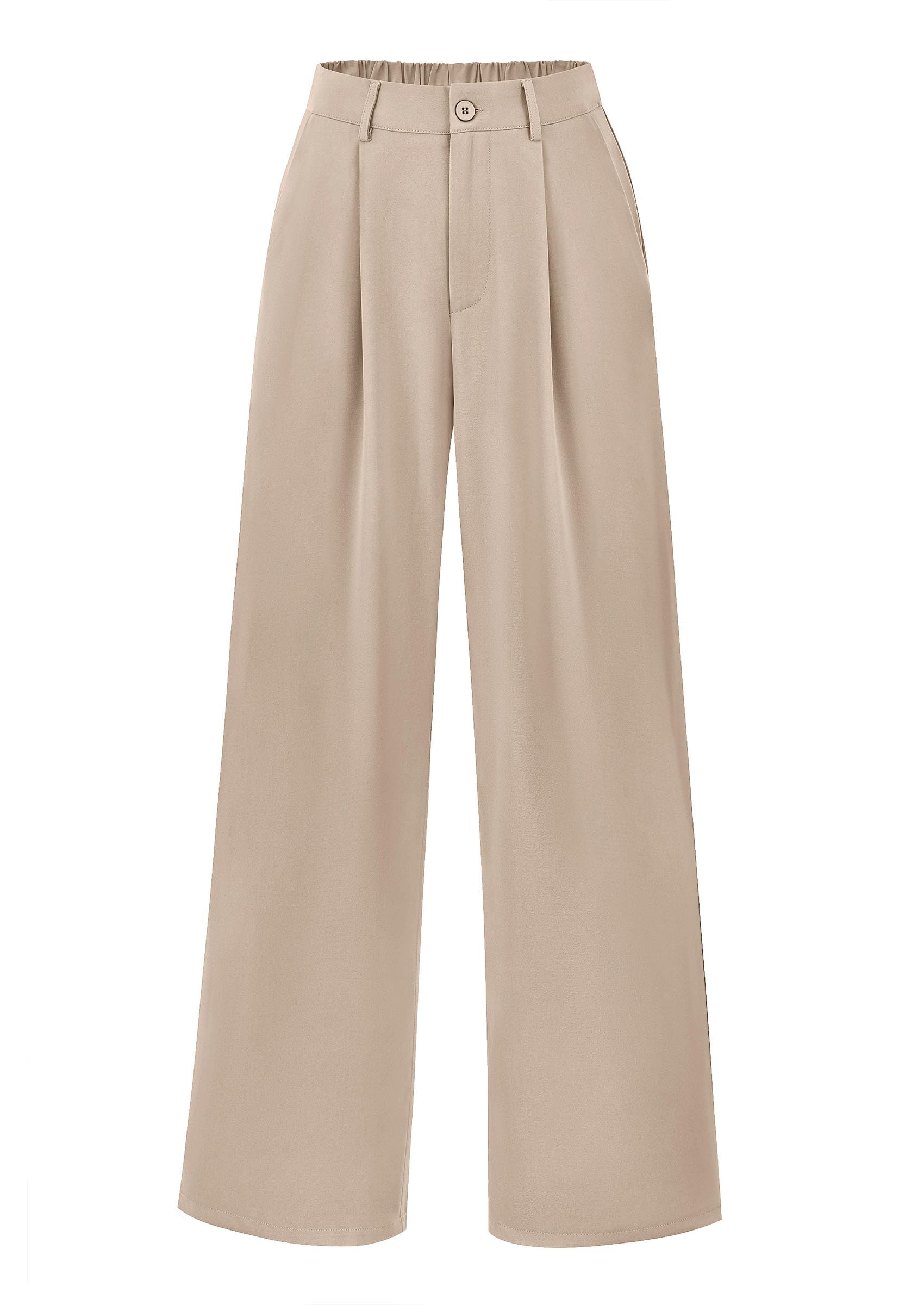 PRETTYGARDEN Wide Leg Pants for Women Trendy 2025 Fall High Waisted Business Casual Outfits Work Pant Trousers