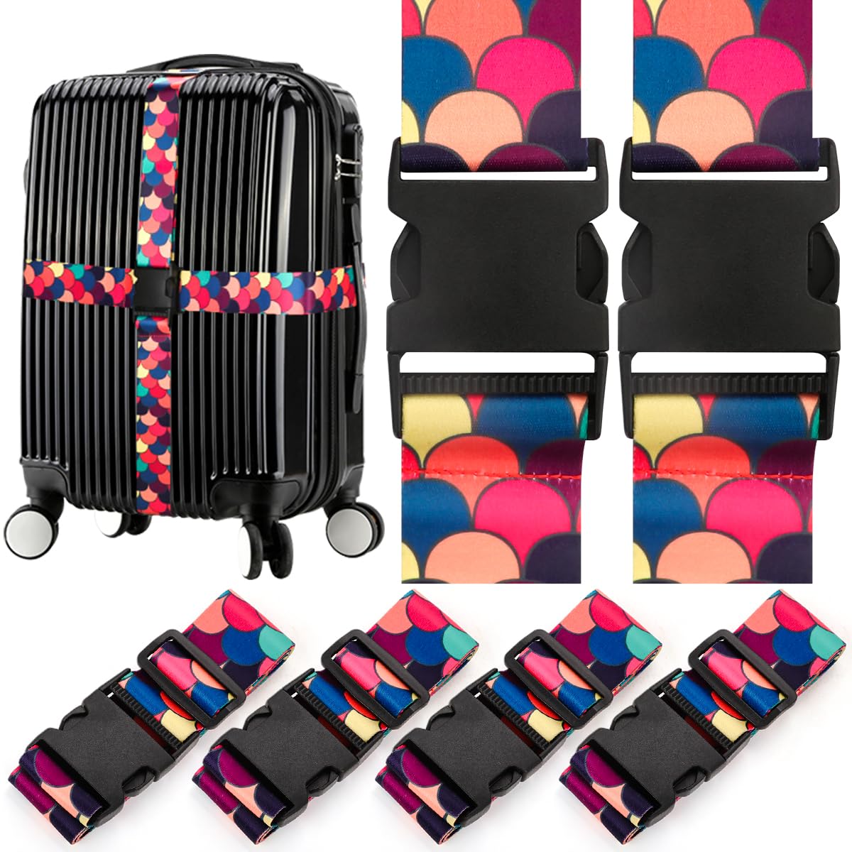 Aazon.co: Luggage Carrying Clip Buckle, Luggage Straps For Suitcases