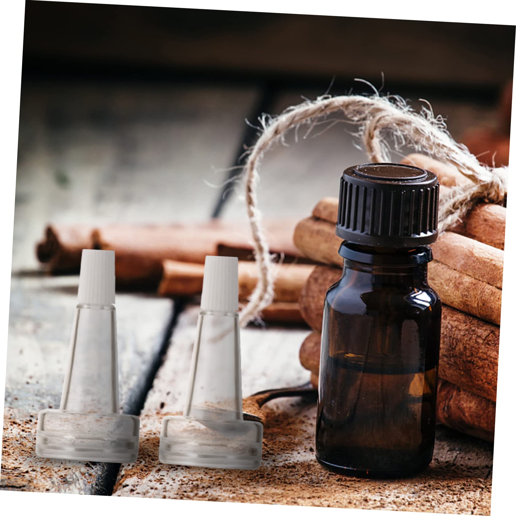 Ciieeo Essence Bottle Caps 100pcs Plastic Vial Bottle Caps for Toner Travel Outdoor